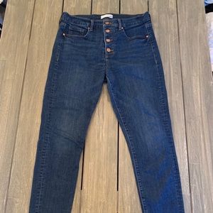 LOFT jeans with raw hem